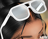 White Aviator Sunglasses