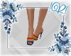 Rainbow Heel Sandals