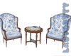Vintage blue chairs