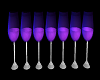 Neon Purple Wine Glasses