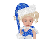 Kids Xmas Blue Hat