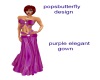 purple elegant gown