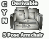 Derivable5 Pose Armchair
