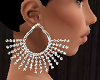 Silver Fan Earrings