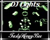 Spinning DJ Lights Green