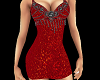 Red sequined Dress