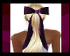 Velvet Hair Bow Purple