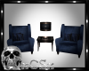 CS Blue Velvet Chairs