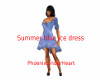 Summer blue ice dress