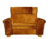 Gold Leather Chair Avi