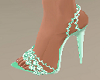 Sparkly Mint Green Heels