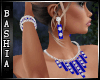 Blue Velvet Jewelry Set
