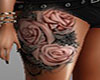 Leg Tattoo Roses RL