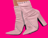 Rose Pink Stud Boots