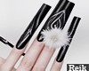 ᴿ xmas goth nails