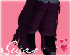 Purple Frilly Boots
