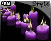 .:3M:. Purple Candle Row