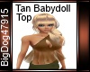 [BD] Tan Babydoll Top