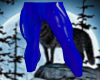 latex blue cosplay pants