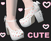 Rose white heels