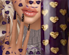 *Hearts Purple Nail