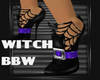 Witch bbw Purple Shoe