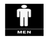 Mens Bathroom Sign