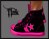 Pink black Converse 