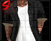 Vest Open Grey Shirt