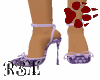 Purple Patchwork Heels