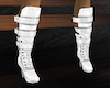 {K} White PVC Boot