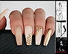 Ts Nude Gold Roses Nails