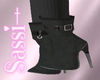 Dark Buckle Boots