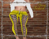 yellow laced jeans