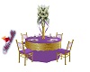 Lilac N Gold Guest table