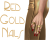 Red Gold Nails