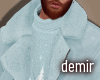 [D] Snow green fur coat