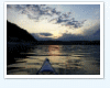 kayak river sunset