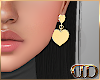 DD| Heart Earrings Gold