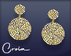 C | Gold Drop Earrings