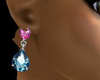  diamond earrings pink b