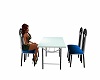 Blue Heart Dining Table