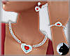 !Hearts Set Silver Red