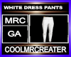 WHITE DRESS PANTS