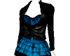 blue n black dress