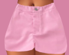 Pink Leather Shorts