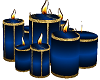 ~P~Blue Gold Candles