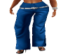 Pants Women Blue Casual