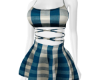 white&blue dress