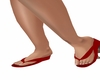 red sandals